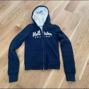 Hollister Cali 1922 Faux Fur Zip Hoodie S